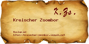 Kreischer Zsombor névjegykártya