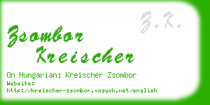 zsombor kreischer business card